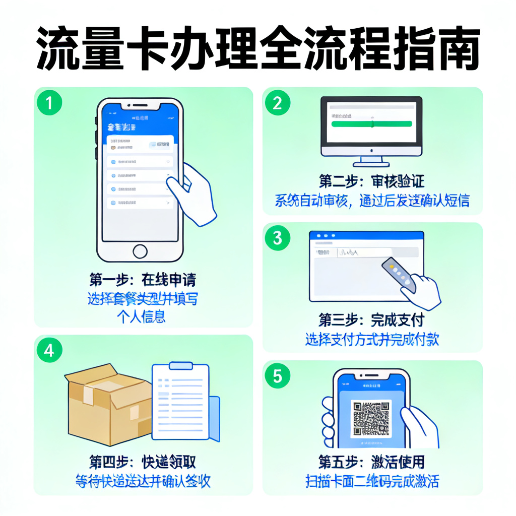 流量卡办理步骤
